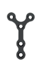 TM Bauer’s Synthes Пластина для фалангів пальців Y - подібна під гвинти 2.0 мм